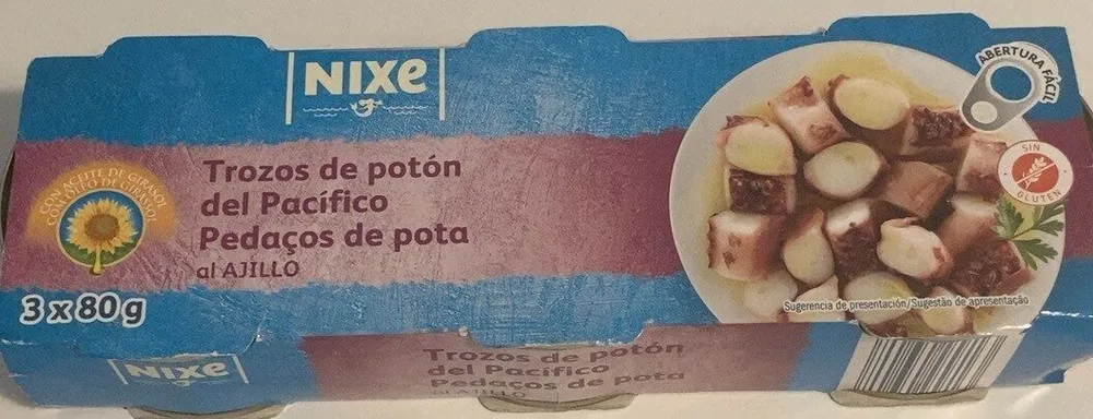 Trozoa de potón del Pacífico