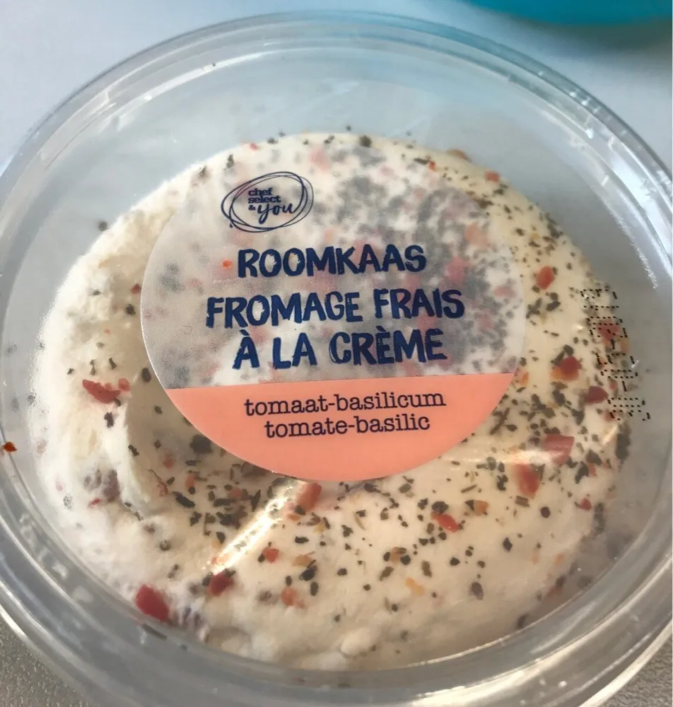Fromage frais à la creme tomate-basilic