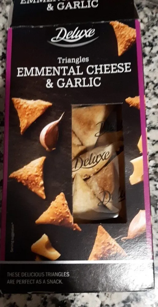 Triángulos emmental cheese y garlic