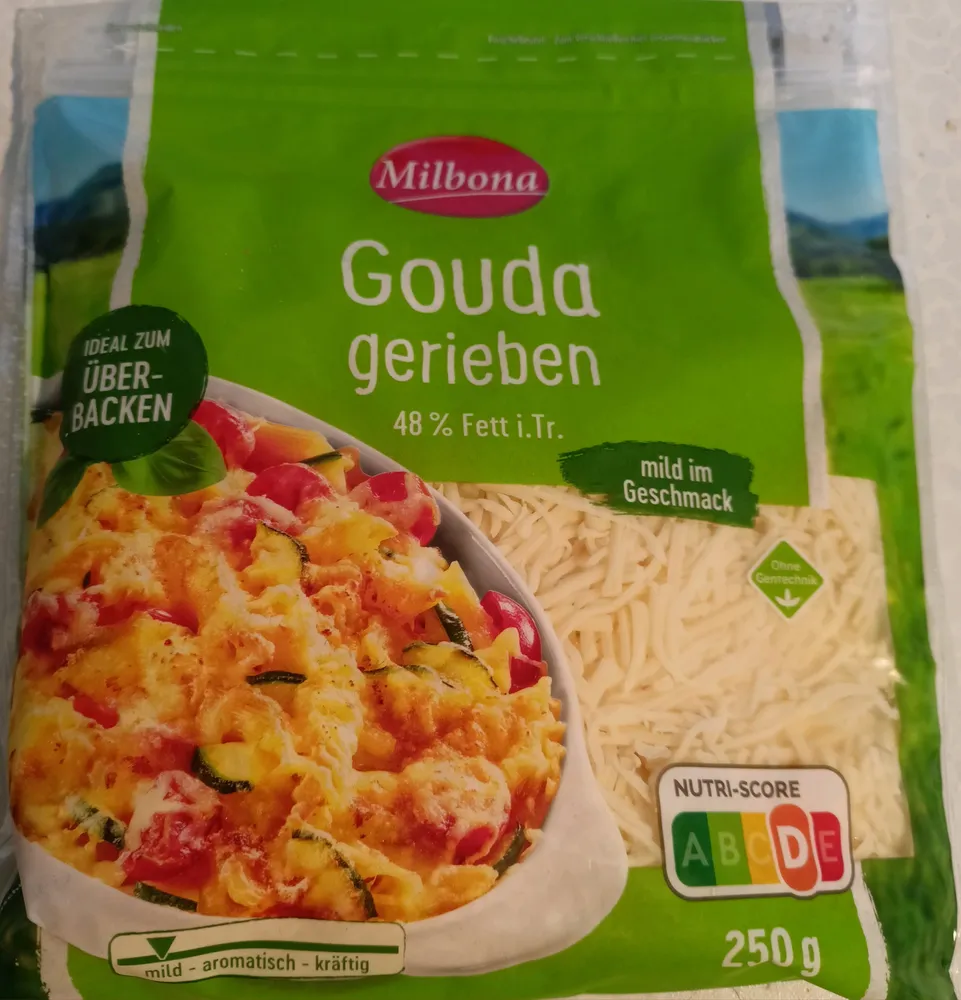 Gouda gerieben