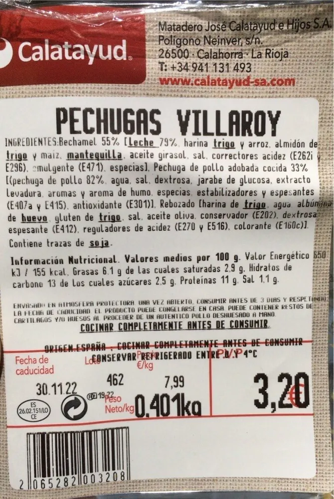 Pechugas Villaroy