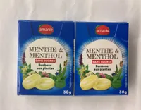 Bonbons menthe & menthol sans sucre