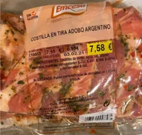 Costilla en tira adobo argentino