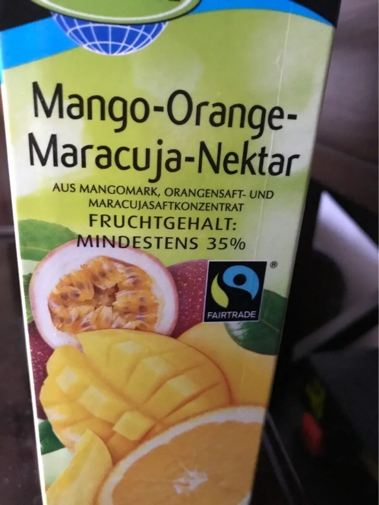 Fairglobe Mango orange maracuja nektar