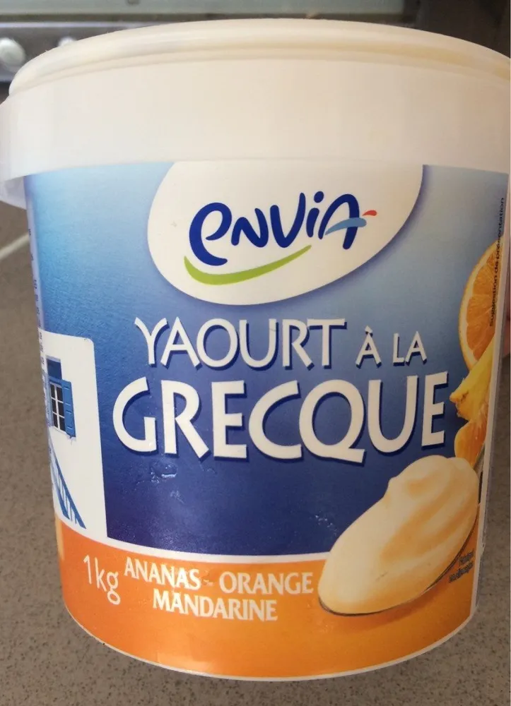 Yaourt à la grecque ananas orange mandarine