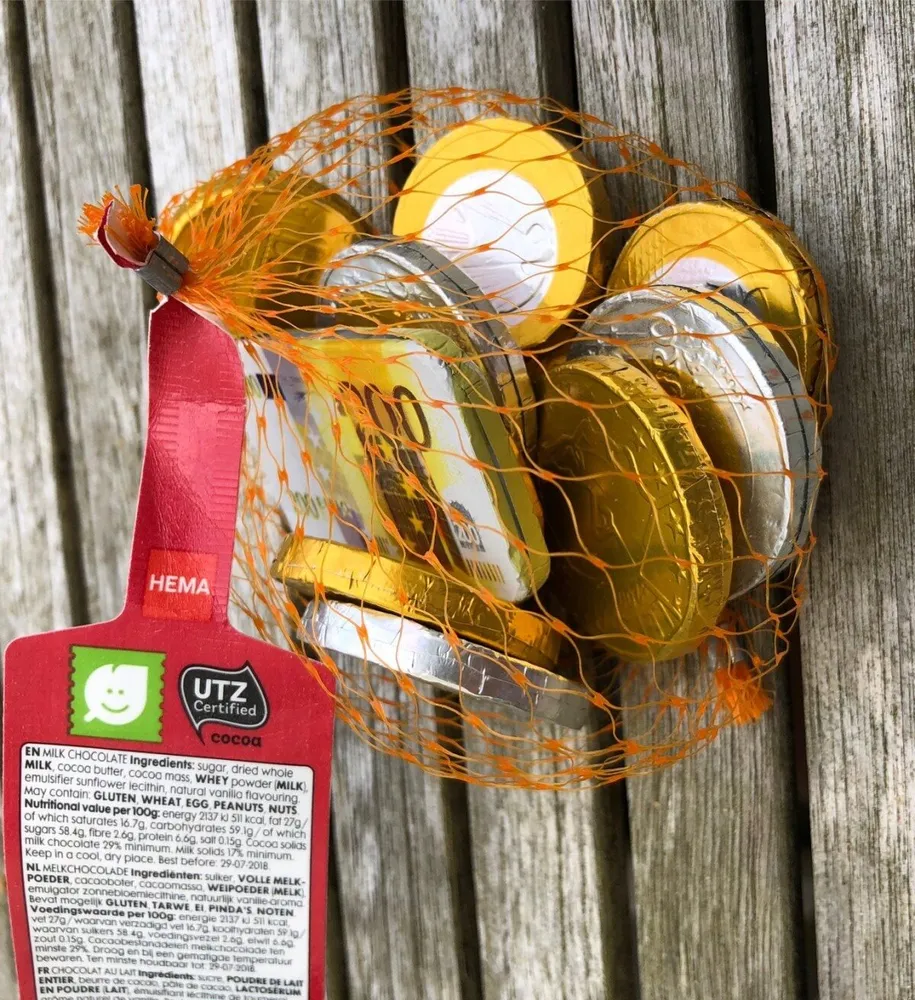 Pièces en chocolat