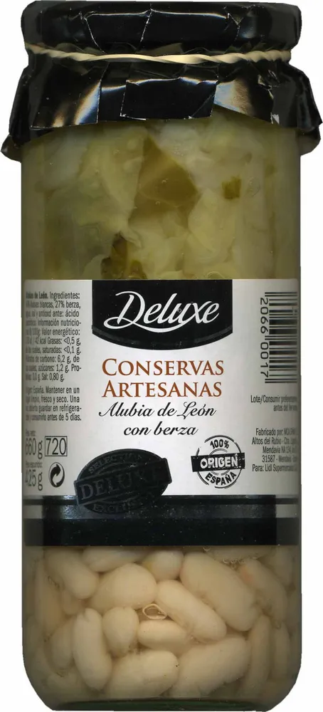 Alubia de León con berza