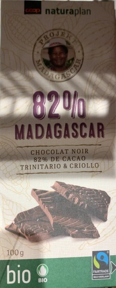 Chocolat naturaplan Madagascar 82%
