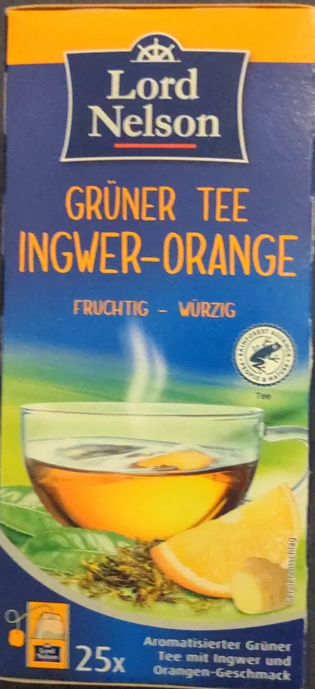 Grüner Tee Ingwer-Orange