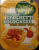 My Best Veggie Vegetarian Spaghetti Bolognese with fried Tofu