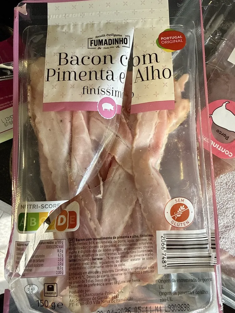 Bacon Com Pimenta E Alho