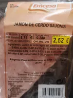 Jamón cerdo sajonia