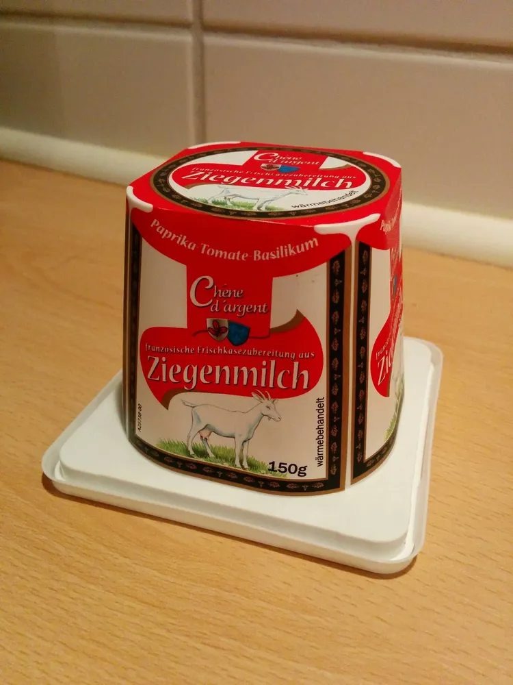 Goat cheese with tomato and basil