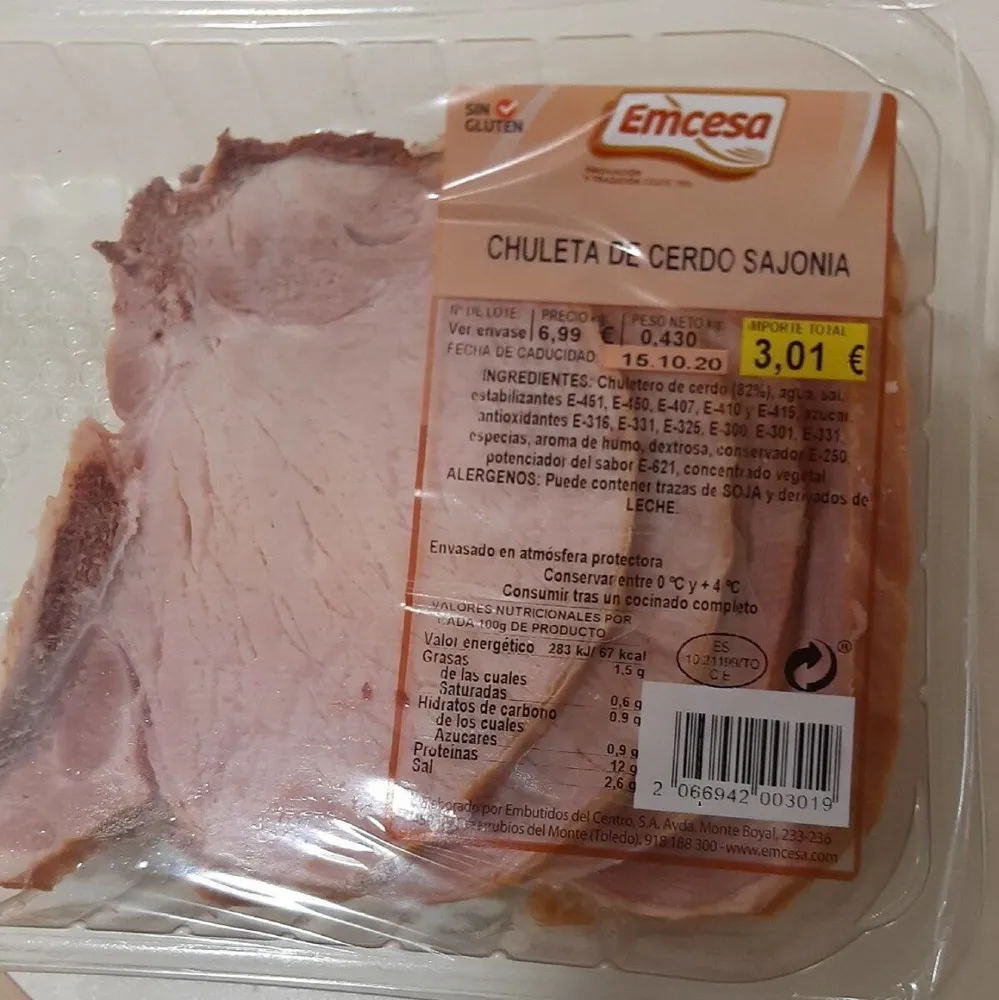 Chuleta de cerdo sajonia