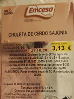 Chuleta de cerdo sajonia
