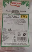 Chuleta de cerdo sajonia