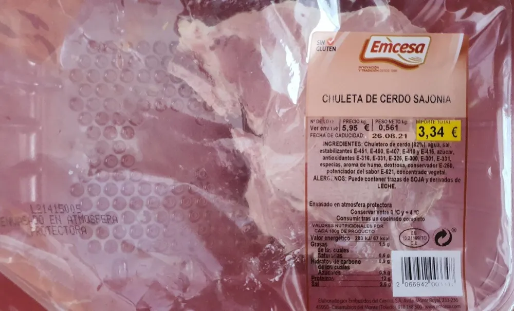 Chuleta de cerdo Sajonia