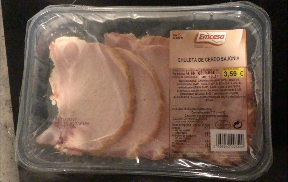 Chuleta de cerdo sajonia