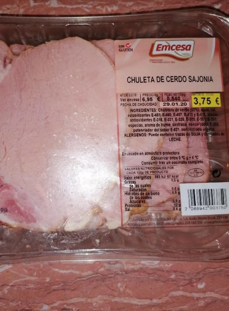 Chuleta de cerdo sajonia