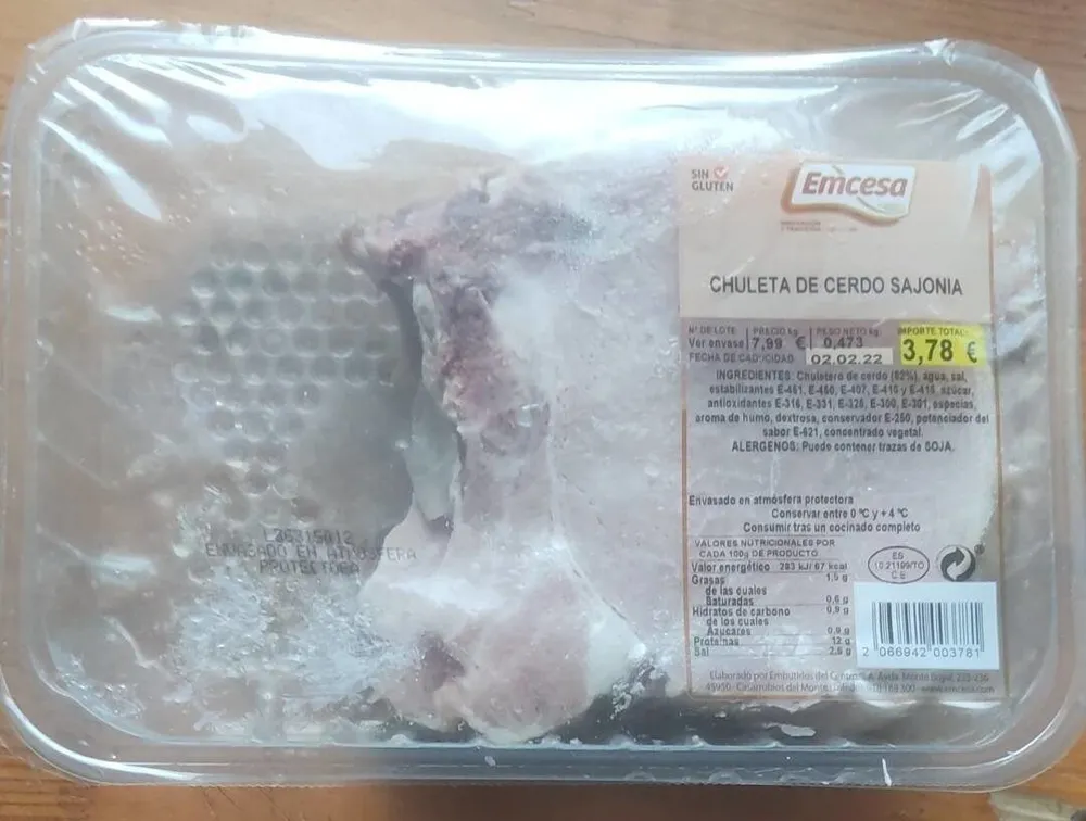 CHULETA DE CERDO SAJONIA