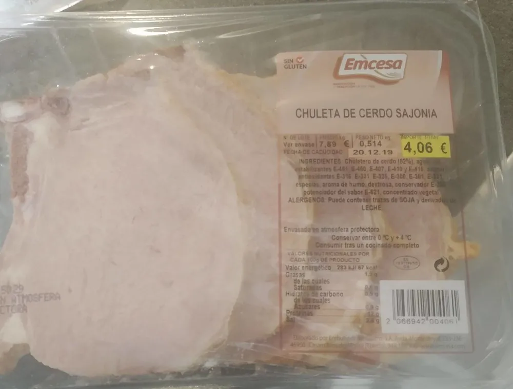 Chuleta de cerdo Sajonia
