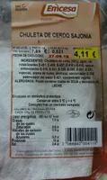 CHULETA DE CERDO SAJONIA