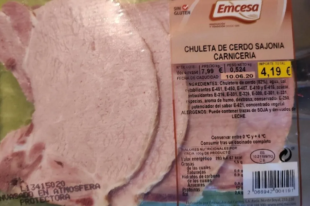 Chuleta de cerdo sajonia