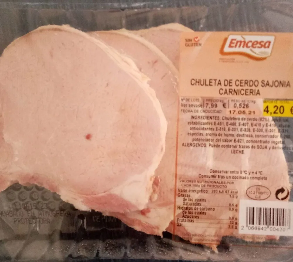 Chuleta de cerdo Sajonia