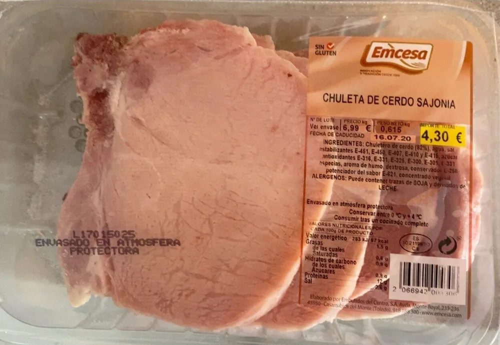 Chuleta de cerdo sajonia