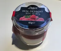 Mini dessert with raspberry