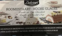 Bûche glacée vanille et chocolat noir