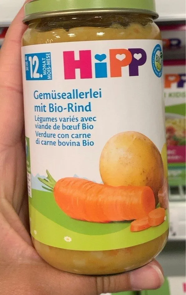 Legumes variés avec viande de boeuf bio