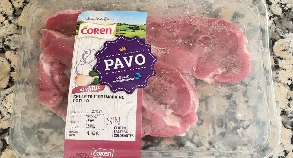 Pavo marinado