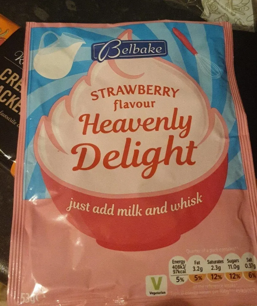 Strawberry flavour heavenly delight