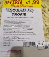 Trofie fresche di semola di grano duro