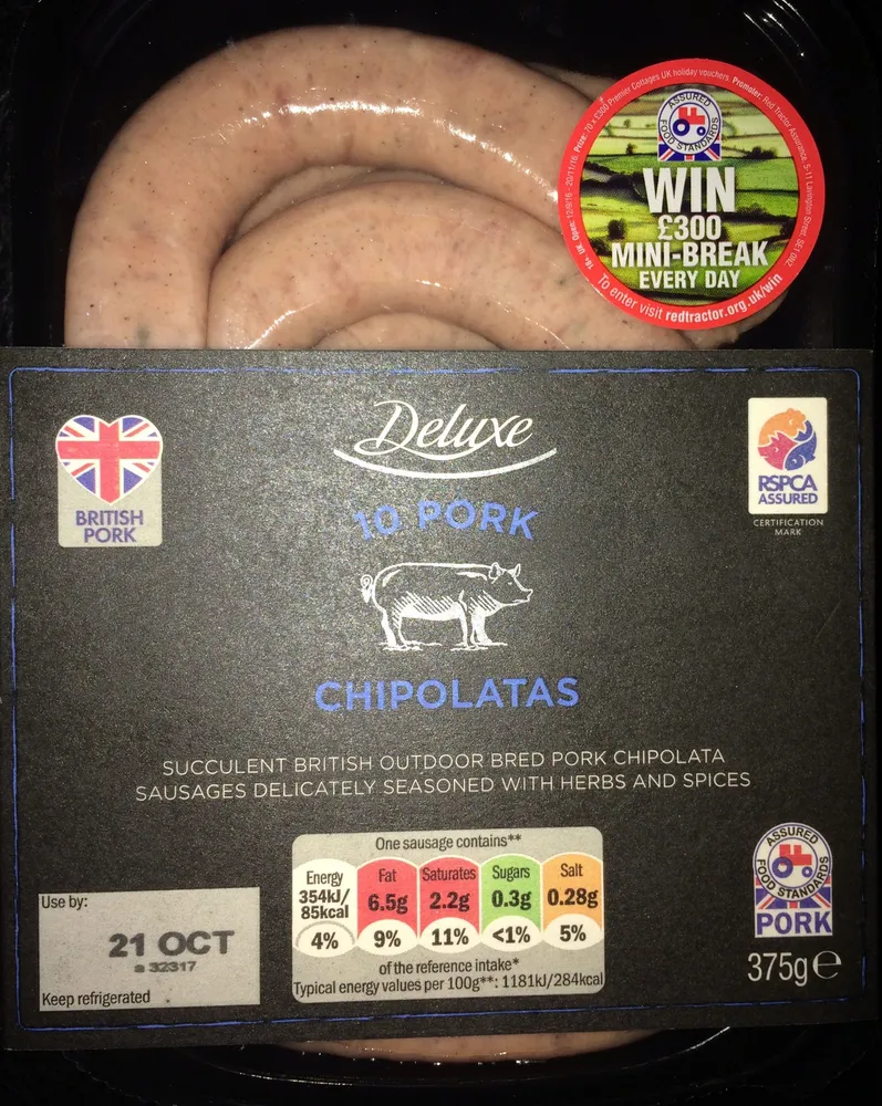 Pork Chipolatas