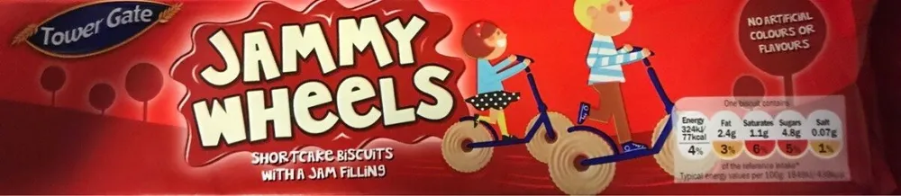 Jammy Wheels - Biscuit sec fourré a la confiture