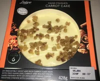 Hand finished carrot cake