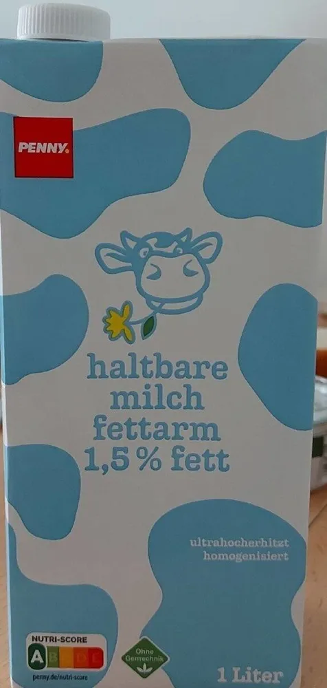 Haltbare Milch Fettarm 1,5% Fett