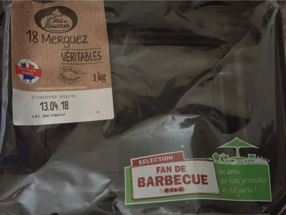 Merguez l'étal du Boucher