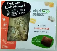 Radiatori 3 Fromages Sauce Parmesan + 1 madeleine pour beurre