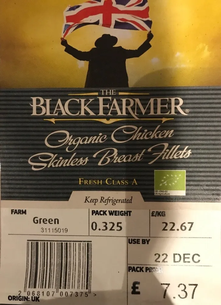 Organic chicken skinless breast fillets