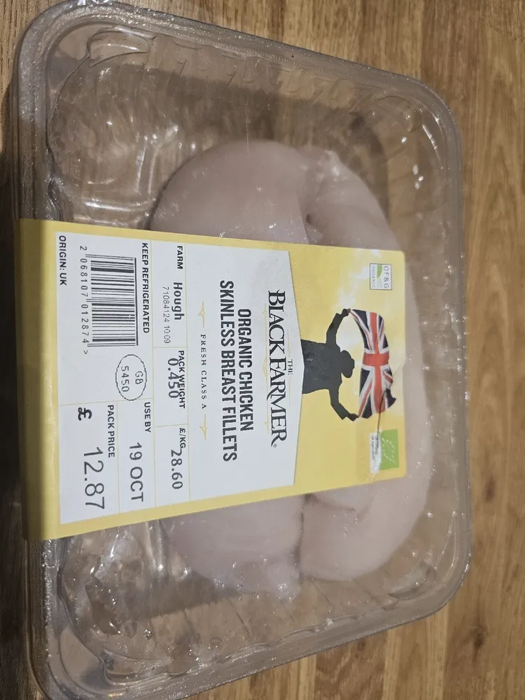 Organic Chicken Skinless Breast Fillets