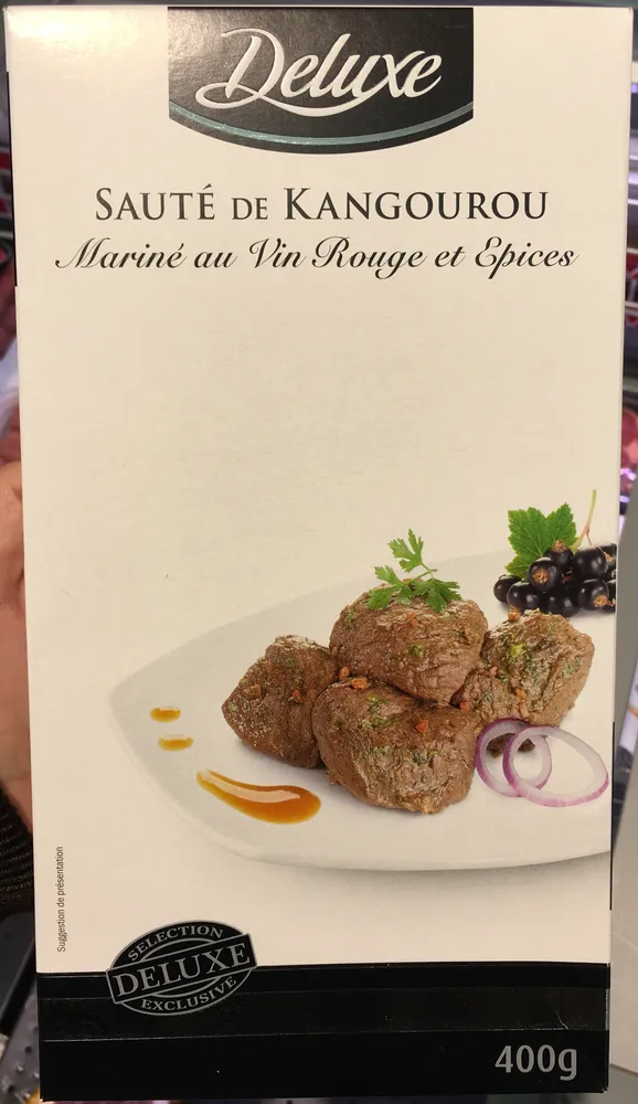 Sauté de Kangourou mariné au vin rouge et épices