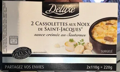 2 cassolettes aux noix de Saint jacques