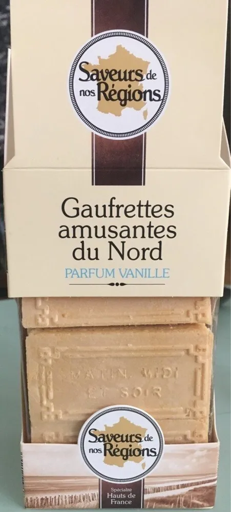Gaufrettes amusantes du nord parfum vanille
