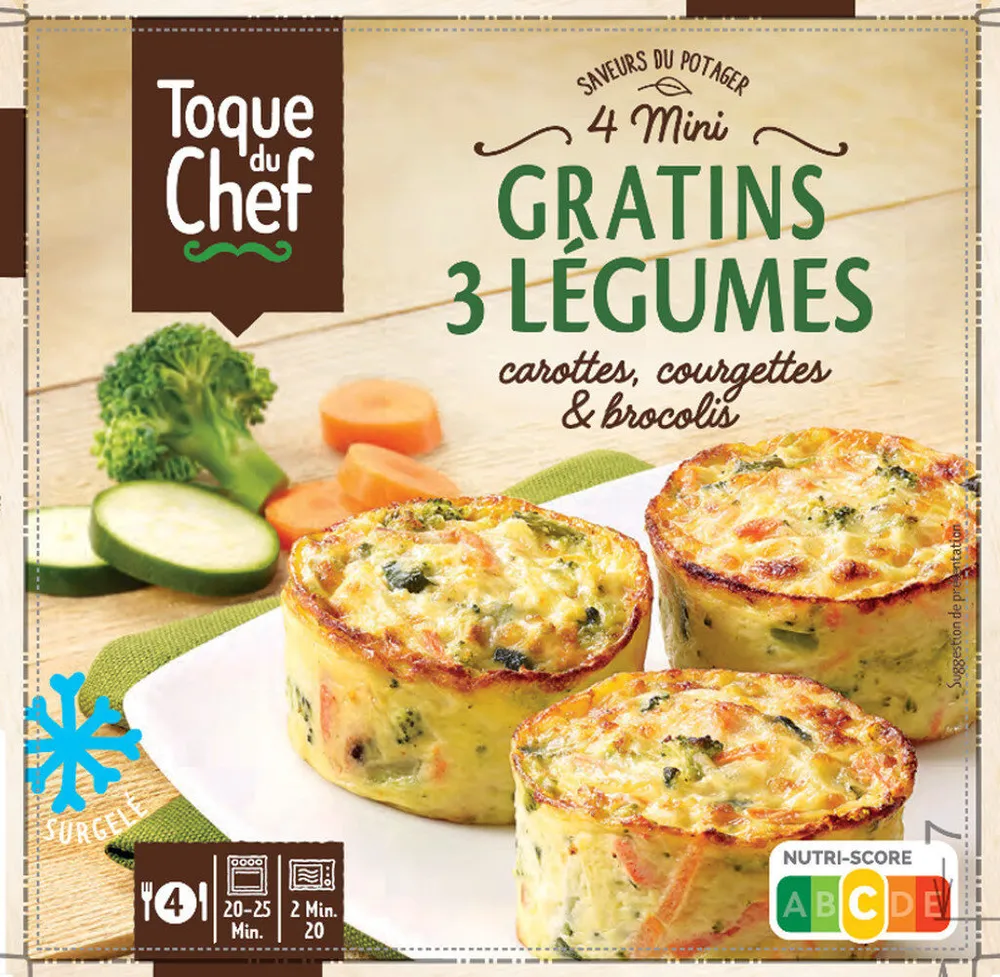 Mini gratins trois légumes
