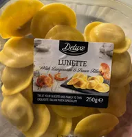 Lunette avec langoustine et crevettes