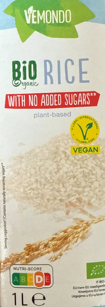 Băutură vegana pe bază de orez