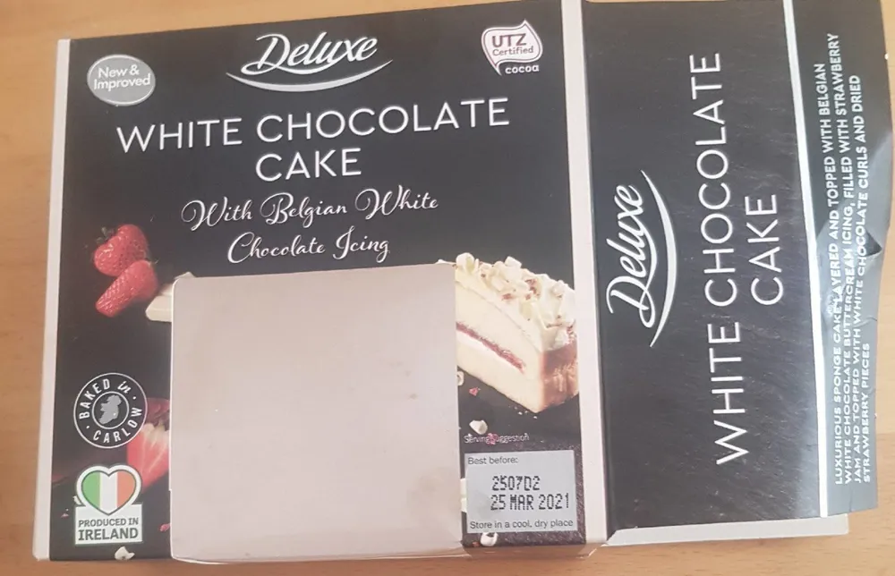 White chocolate cake